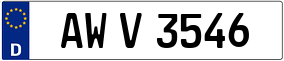 Trailer License Plate